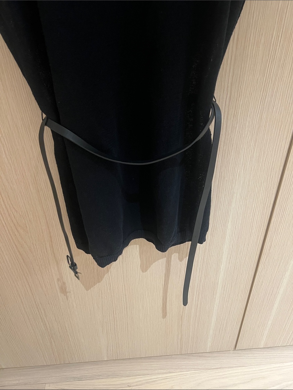 Vince Black Mini Dress with Removable Waist Belt - Picture 4 of 5